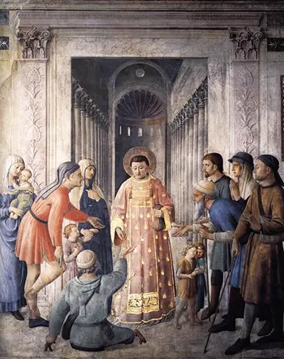 Saint Lawrence Giving Alms Fra Angelico